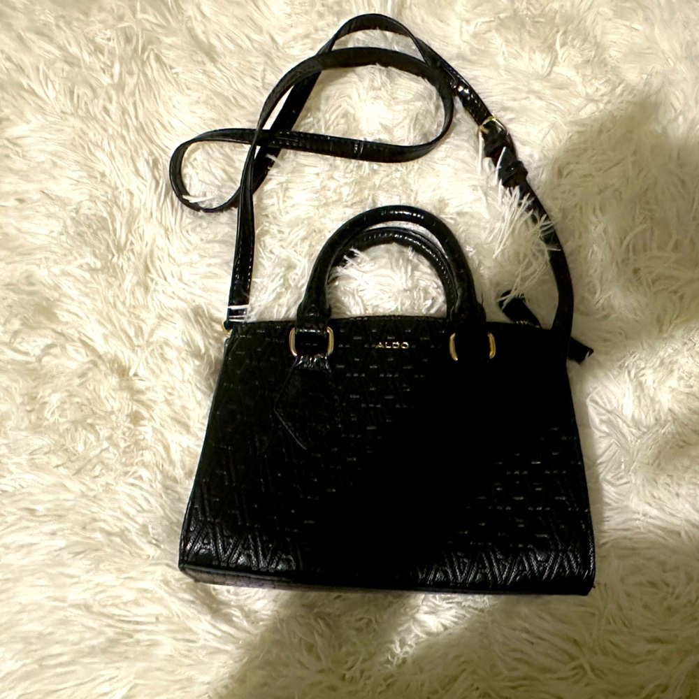 Used like new Aldo black mini bag/handbag/crossbody bag